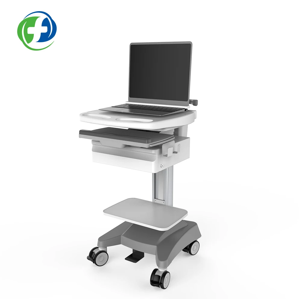 Laptop Cart Medic Trolley Mobile Computer Workstation New Clinic  Dental Cart  Beauty Salon Nursing Laptop Workstation Arm Mount