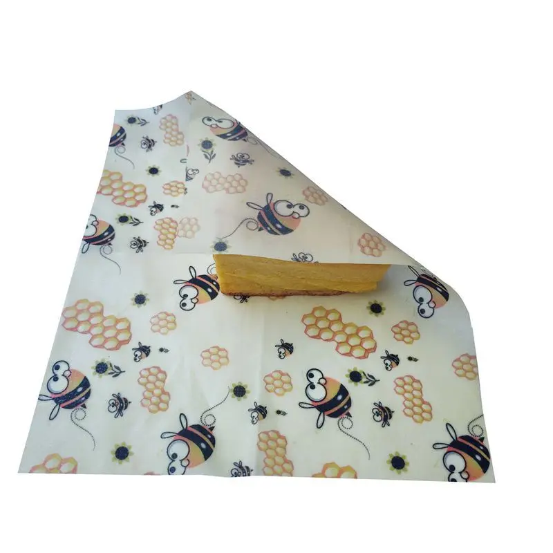 Дешевая биоразлагаемая Экологически чистая Органическая многоразовая Хлопковая Сумка для сэндвича для хранения пчелиного воска обертывание бумажный лист рулон