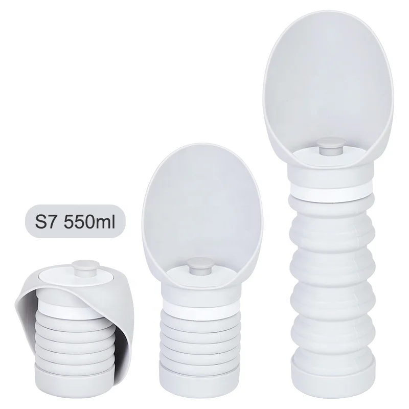 Outdoor Portable Pet Cat Drinking Cup Travel Folding 2024 New Arrival Silicone Dog Water Bottles Dispenser For Dog Walking