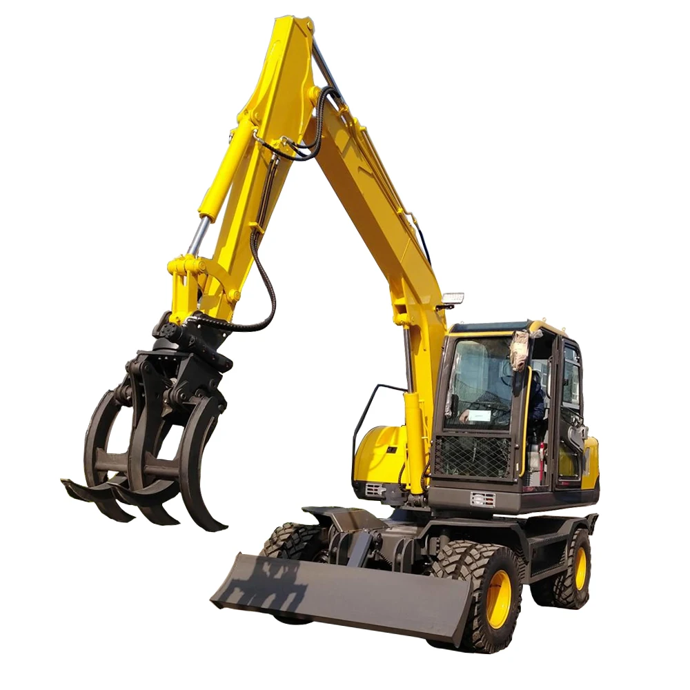 With Truck Digging Manufacturers Four-Wheel Drive Engineering Agricultural Wheeled Excavator Loading Transportation Dump Trucks