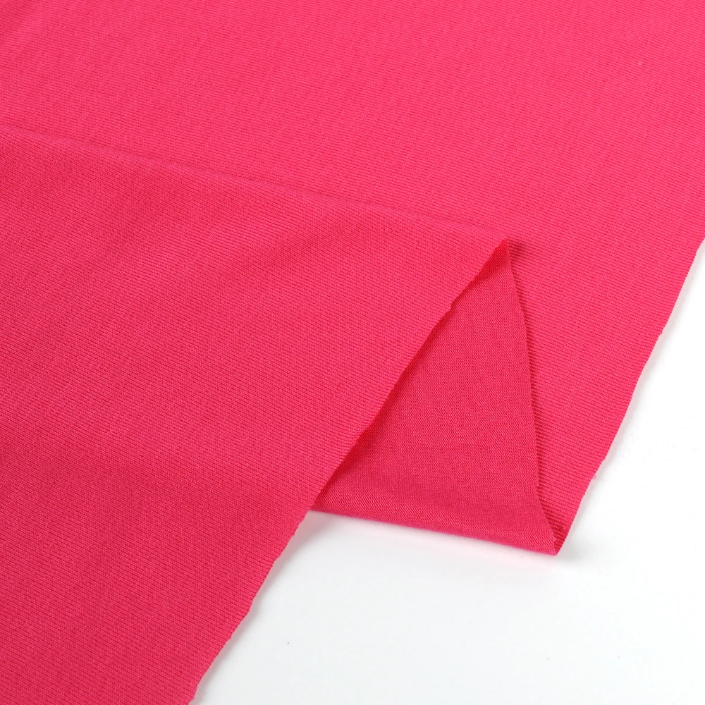 Bamboo spandex jersey fabric 160gsm solid color fabric for sleepwear