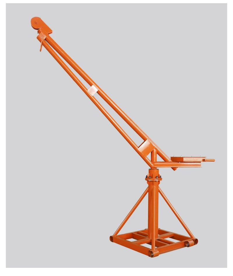 360 Degree Rotation Small Mini Construction Material Lift Monkey Outdoor Crane Build House to  Transport Bricks to the Roof