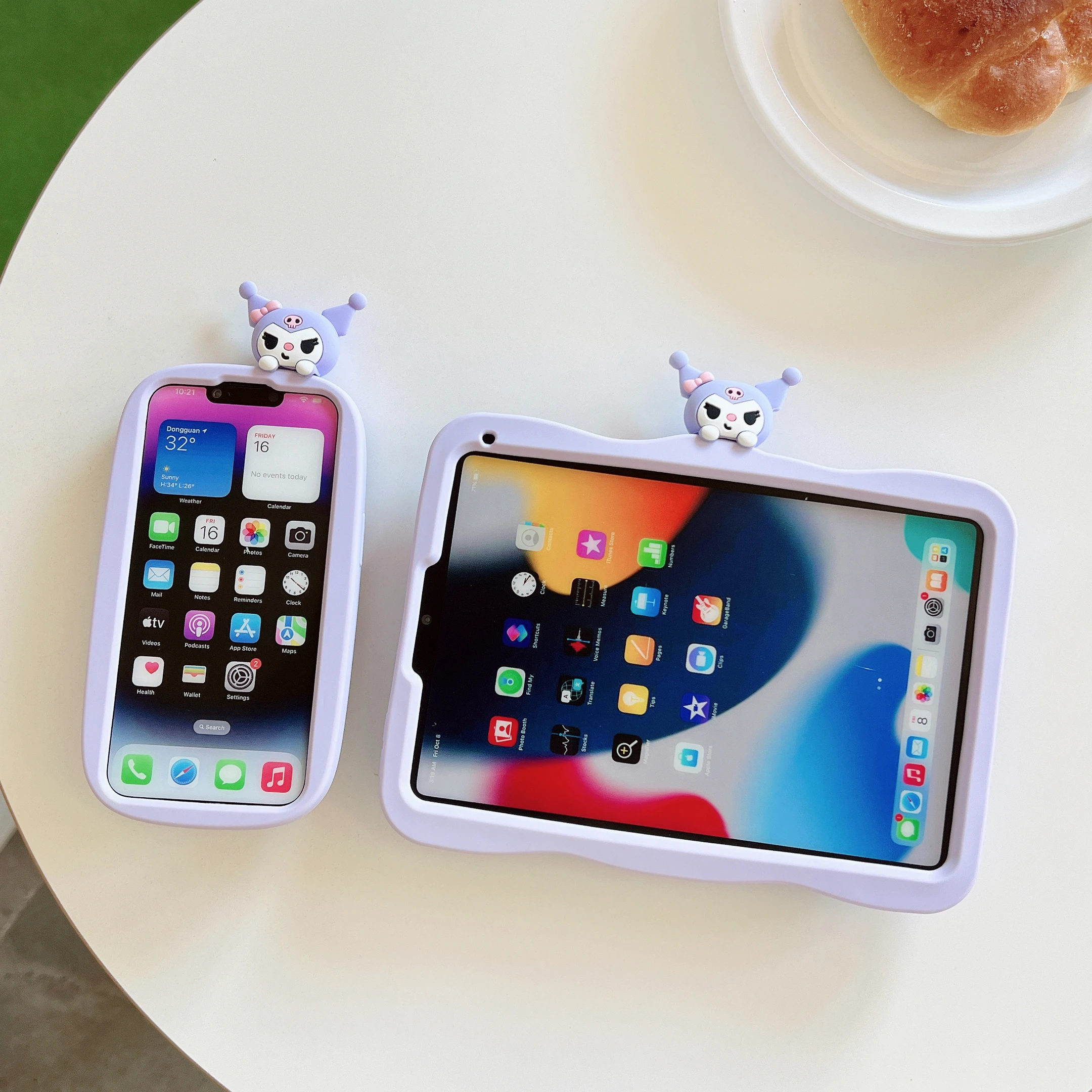 Cartoon Silicone Tablet Cover Kids Girls for iPad Mini 1/2/3/4/5/6 360 Rotating Stand Holder Case For iPad 10.2/10