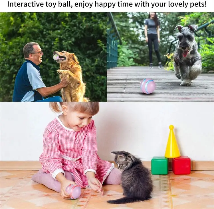 Dog toys pet accessories remote control automatic rolling interactive teasing cat toys interactive ball