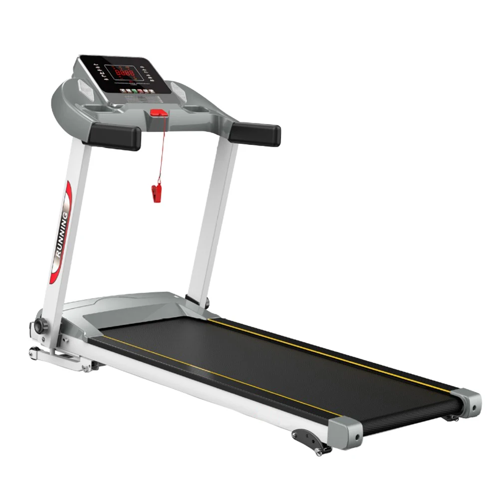 300lbs foldable small portable safety compact motorized lcd treadmills for home training exercise fitness