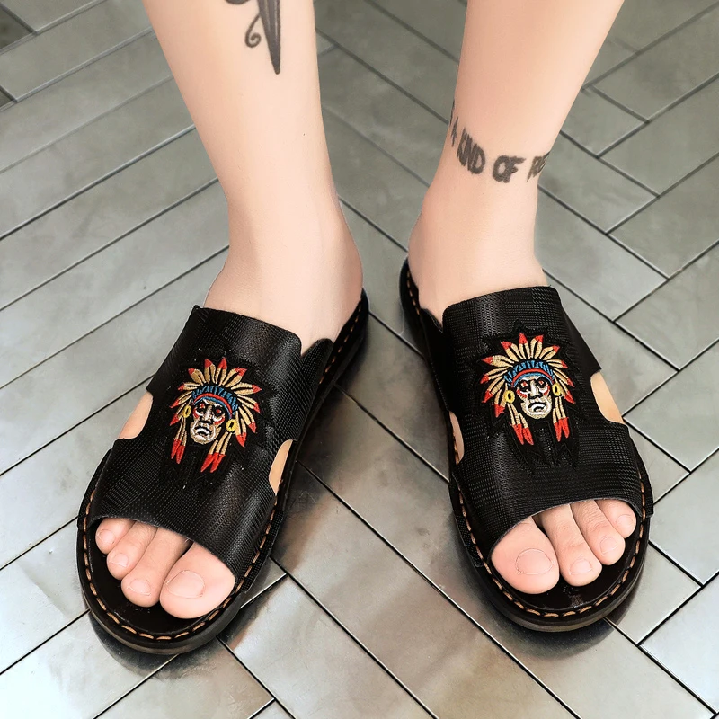 
Wholesale Hot selling Rubber Casual Daily Lightweight flip flop slipper leather hand-made sandals 