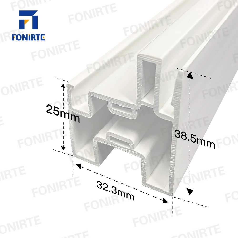 American style Fonirte Lead free pvc profil extruded plastic profile to make Hung Tilt window