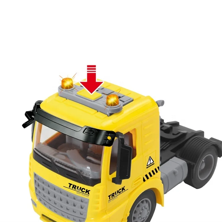 Boy Sound And Light Airplane Helicopter Truck Flatbed Trailer Toy Vehicle Car Transport Semi-Trailer Model Friction Toys Kids