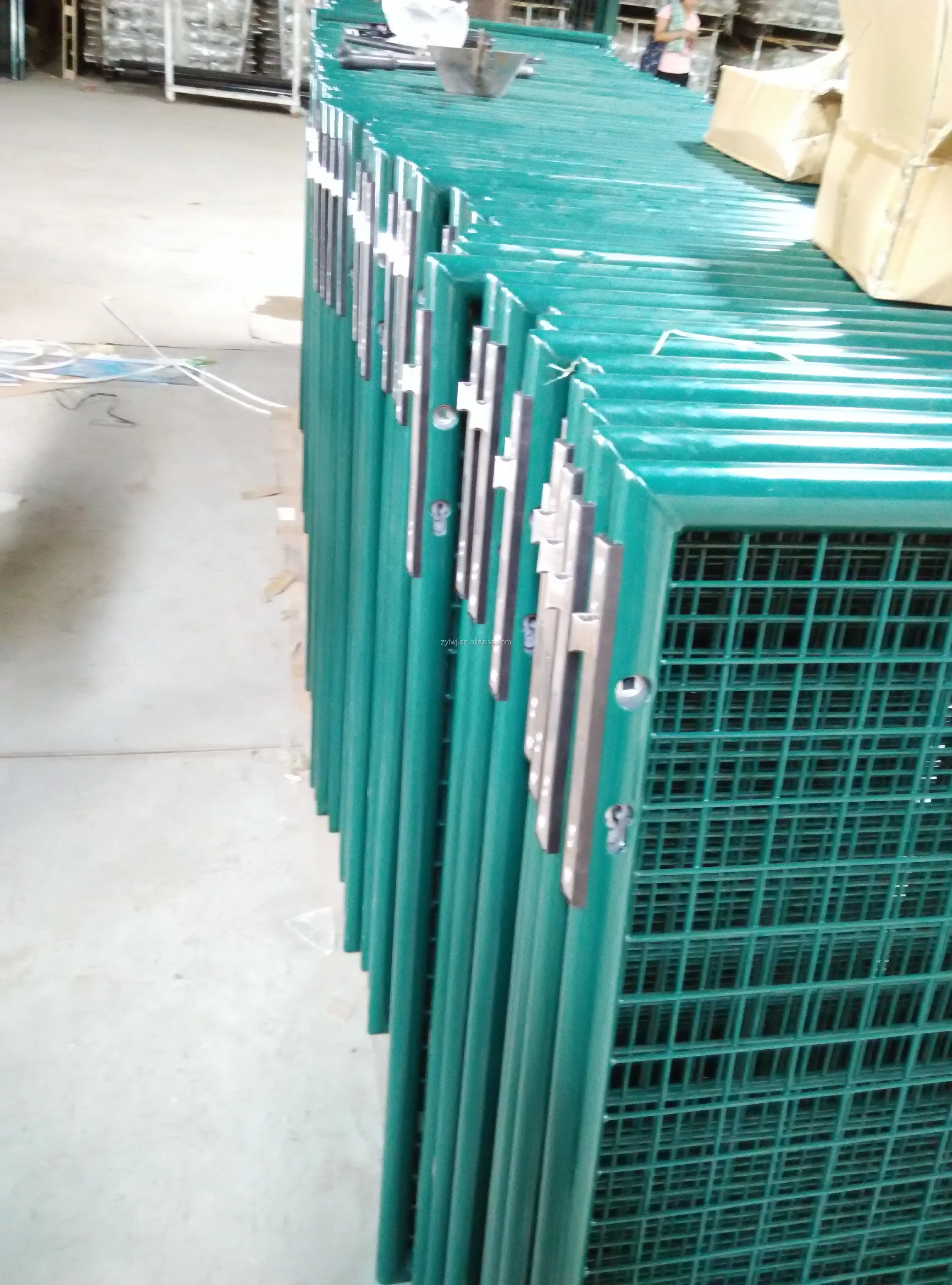 Стальные садовые ворота с порошковым покрытием