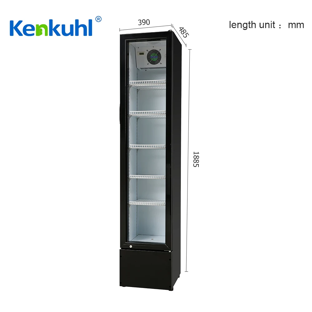 Kenkuhl commercial single door upright  wine bottle beverage cooler fridge refrigerator
