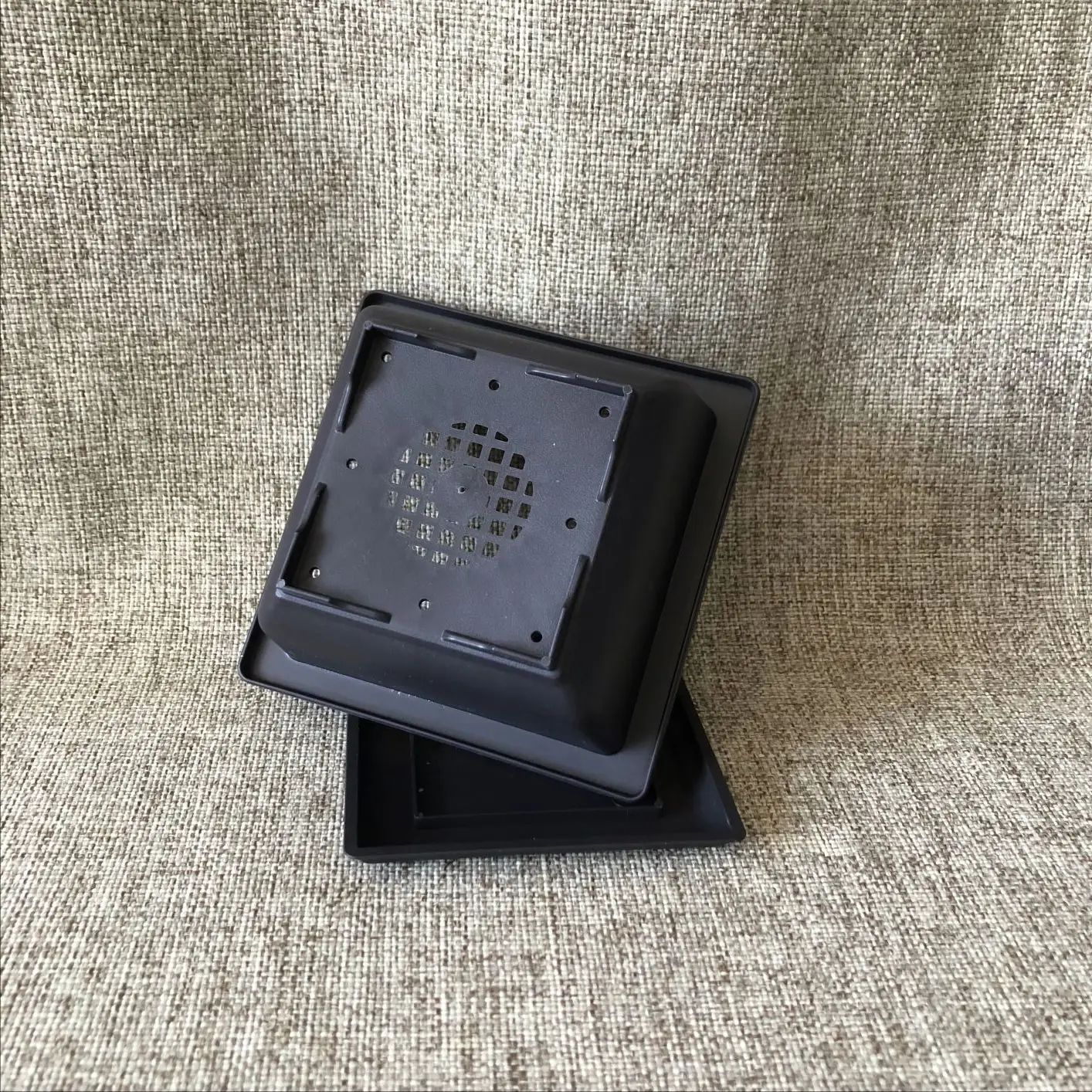 12.1*12.1*5.8cm 350ml square bonsai flower pots succulent planter flower pot plastic purple clay pot