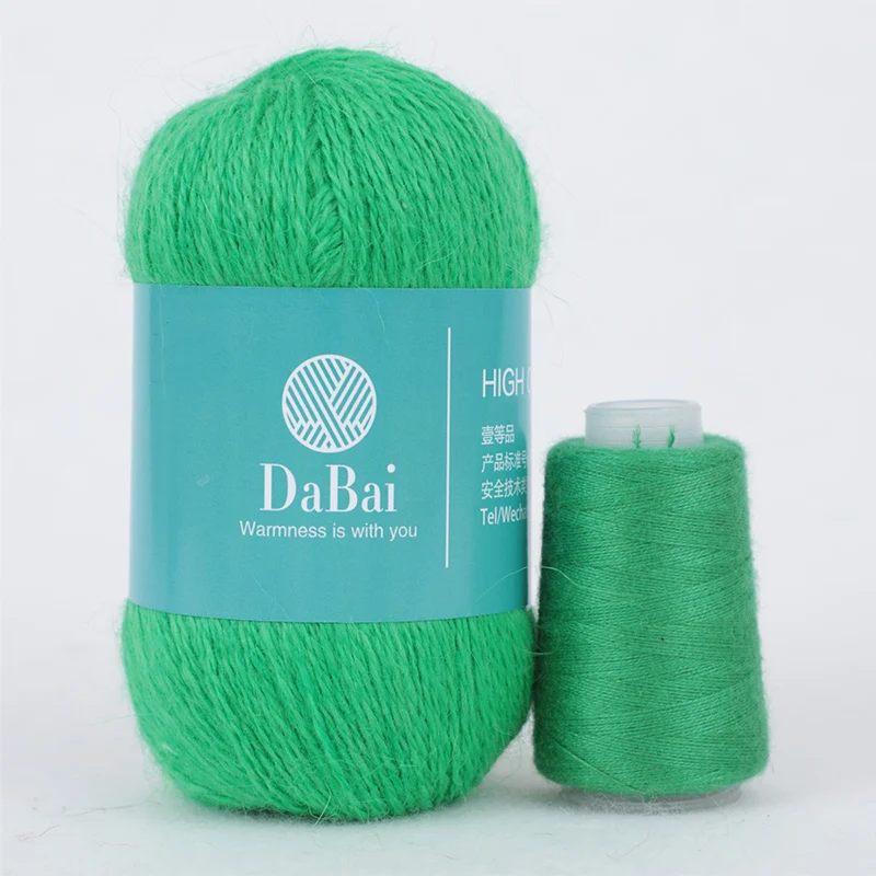 Long Plush Mink wool Yarn Soft Anti-pilling Wool Crochet Yarns Fine Hand-Knitting Thread For Cardigan