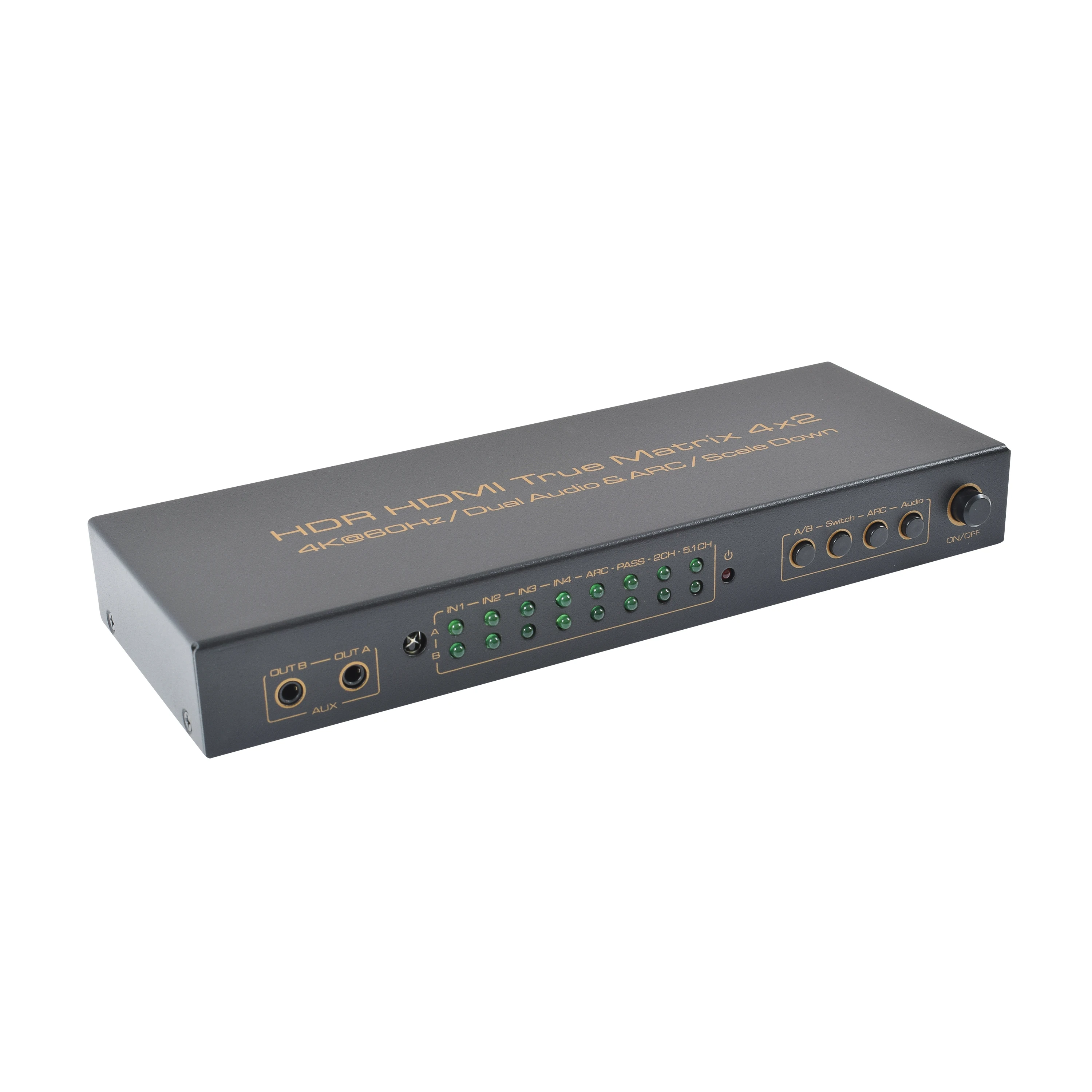 High Quality HDMI 4k Matrix 4 Input 2 Output Hdmi Switch Splitter With SPDIF 4x2 Hdmi Matrix