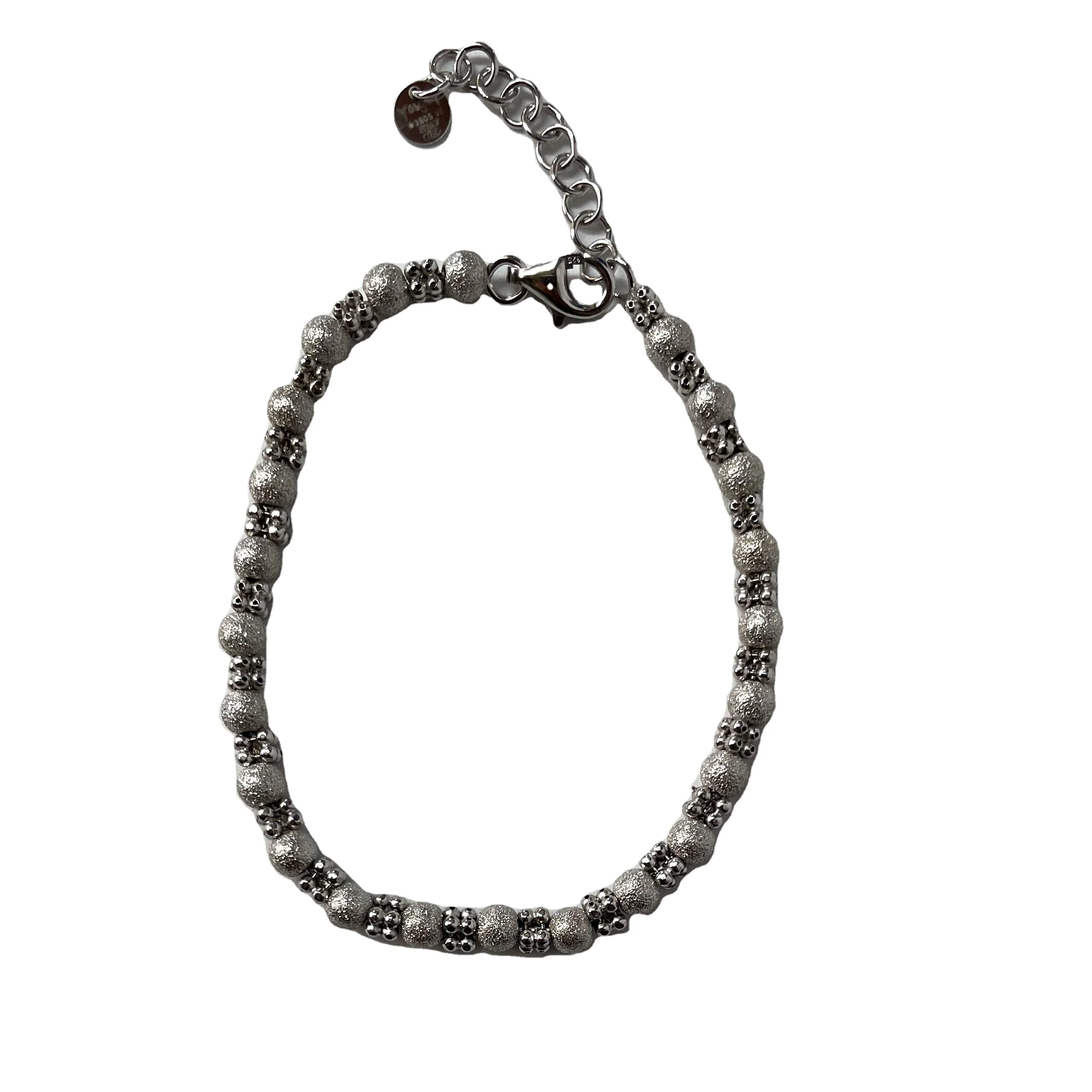 Excellent Quality Rhodium Plated Fashion Bracelets Casual Style Italian Bracelets For Women Girls