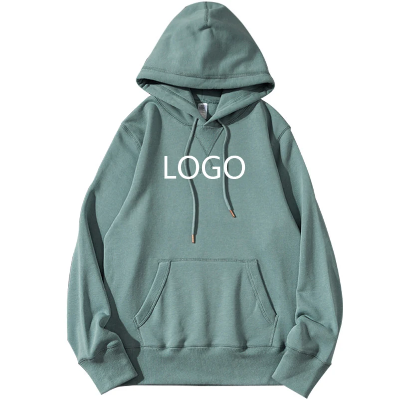 Manufacturers wholesale embroidery Vintage men loose hoodie custom high quality hemp organic bamboo hoodie