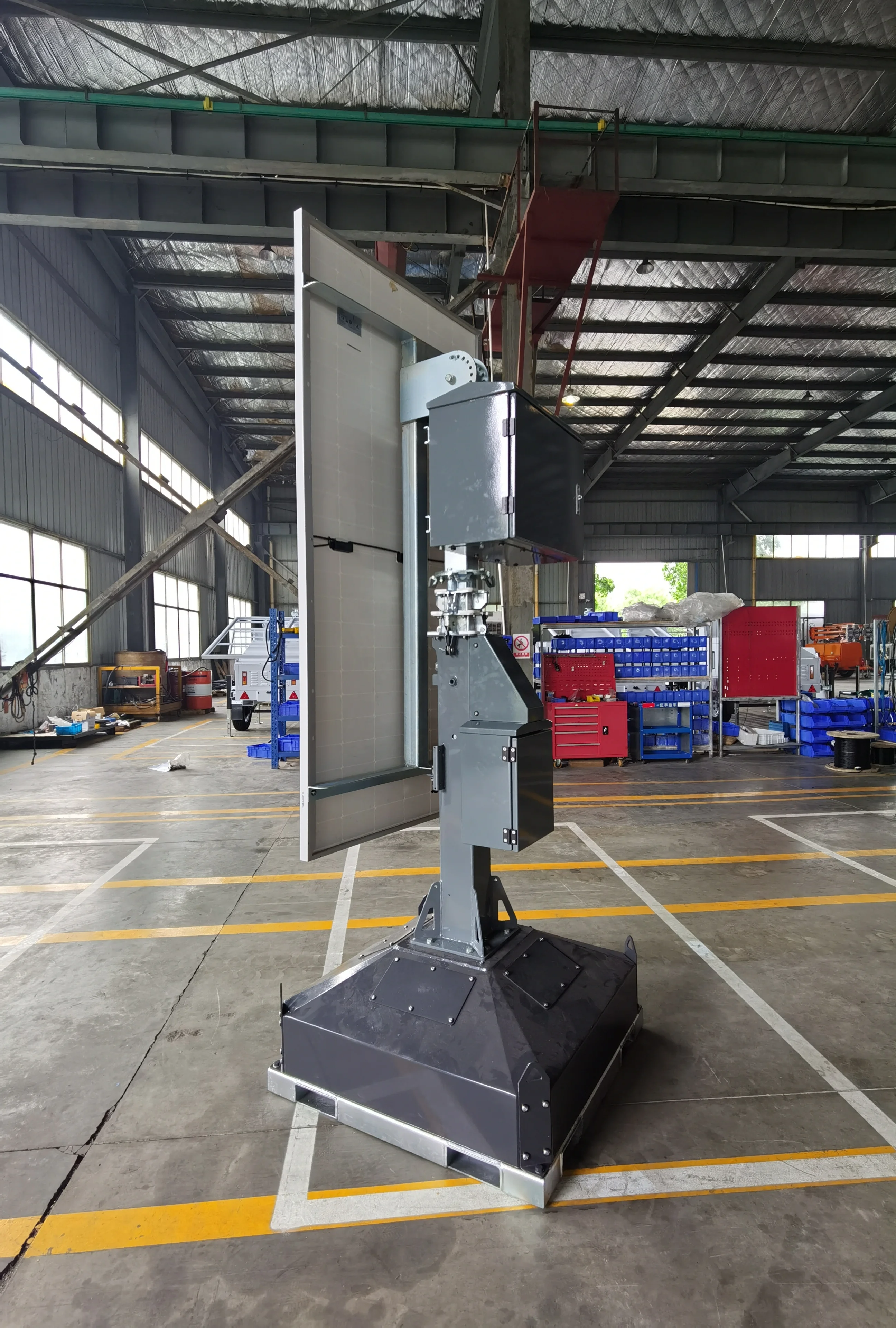 Практичный Телескопический Мачтовый Блок 4 5 м солнечная башня видеонаблюдения с 460 Вт Высокоэффективная панель