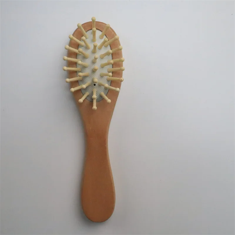 Hot Sale Newborn Baby Wool Brush Cute  Baby Wood Hair Brush Wooden Baby Brush And Comb Set