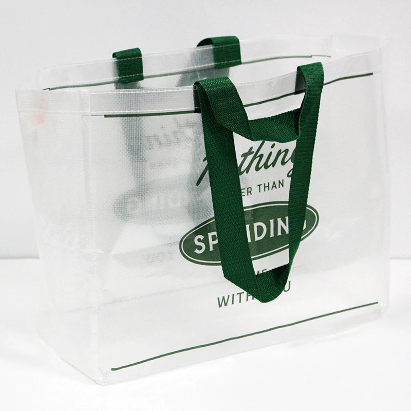Custom Print Eco Friendly Promotional Reusable Supermarket, Grocery Carry Fabric Woven Shopping Tote Bags/