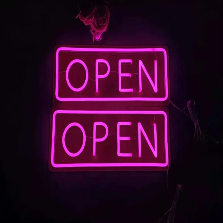 
Acrylic Led Neon Open Sign With Arc And Business Neon Light Restaurant Open Led Sign 