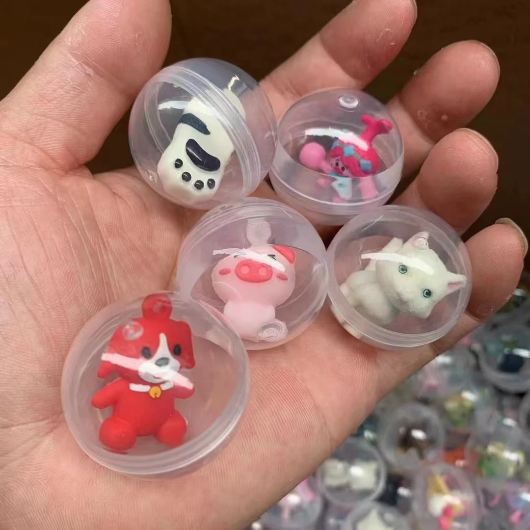 Plastic Surprise Egg Capsule 50mm Vending Capsule Toys For Children