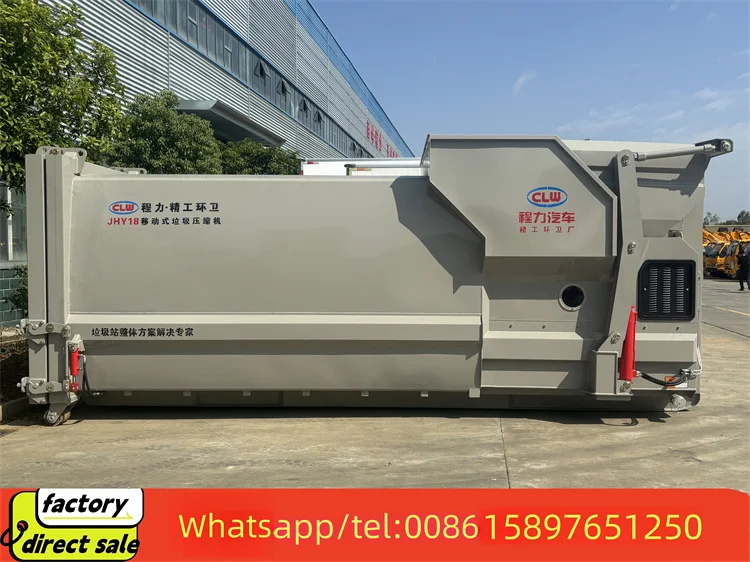 China factory Multi-function Mobile Dustbin Mobile Compression Garbage Station Industry Waste Collection for Waste Treatment
