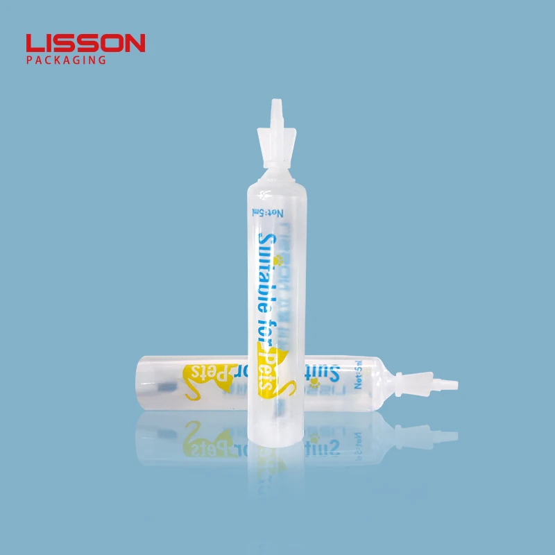 Mini 3ml 5ml One Time Use Twist Off Tube Wholesale Custom Disposable Packaging Soft Cream Toothpaste Pets for Dogs Cats
