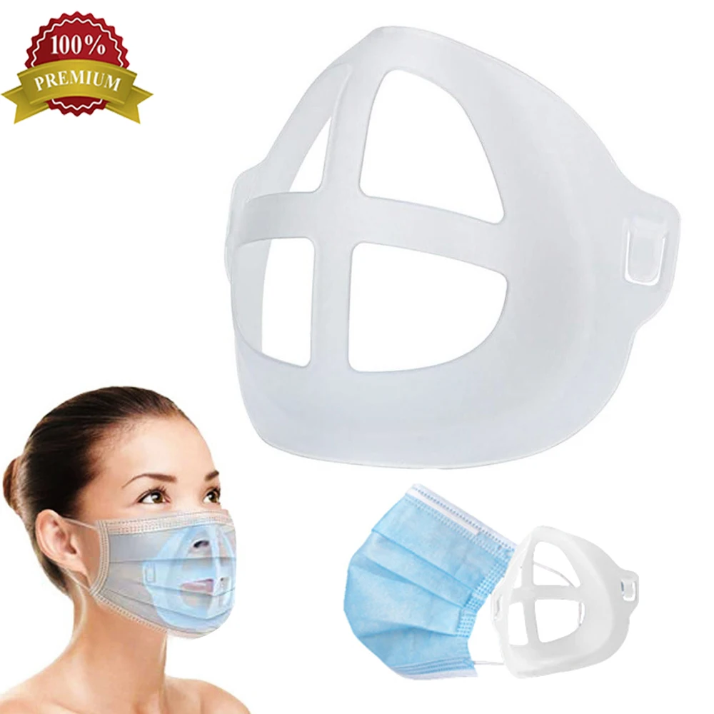 
MbB1 Mask Inner Guard Breathing Support Silicone Bracket Blue Kid Mouth Silicon 3D Mask Bracket Silicone Insert 