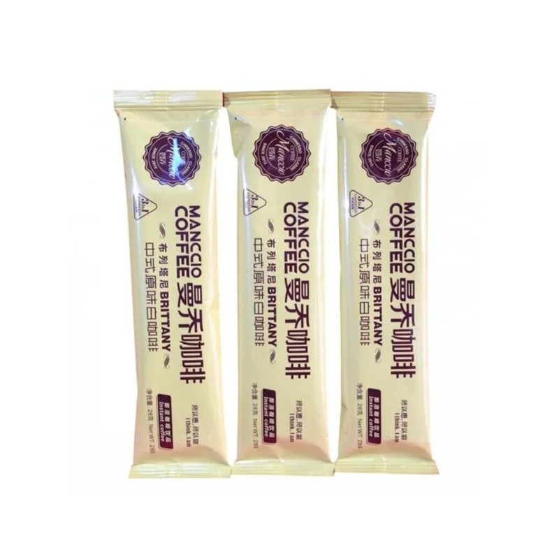 Multi color pure aluminum foil heat sealable preformed food grade mini individual stick sachet bag for powder packaging