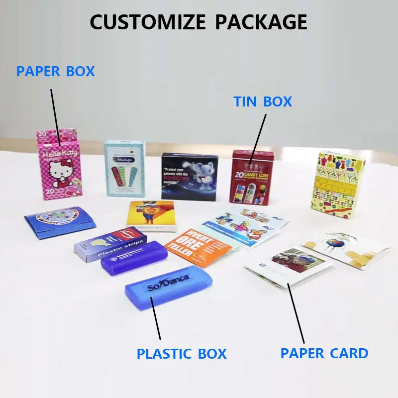 Manufacturer Black Color Pe Round Transparent Custom Printed Kawaii Band aids for Kid