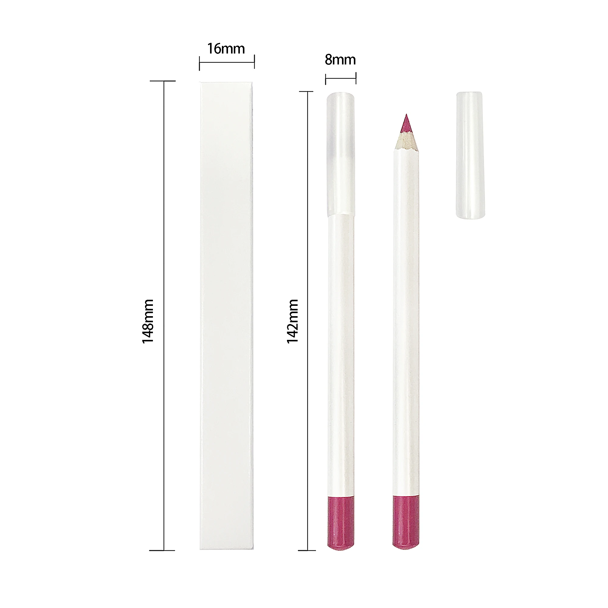 Amazon hotsale waterproof smooth vegan custom logo lip liner private label pencil