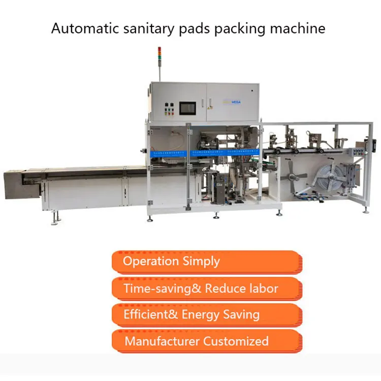 Gold mega Sanitary Pad Packaging Machine roll film premade bag sanitary pad napkin packing machine