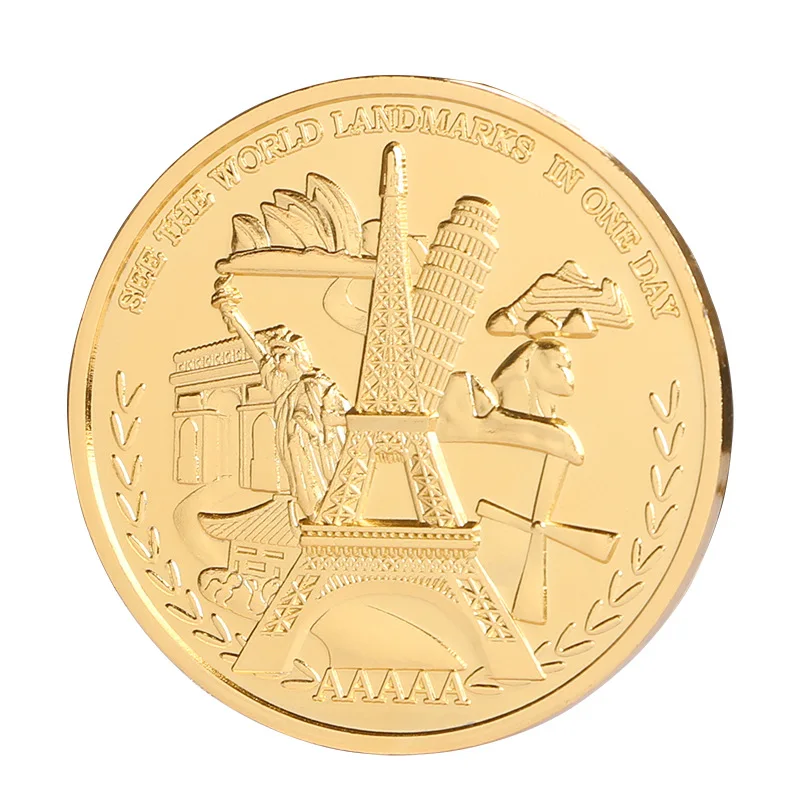 Antique Custom 2D 3D Metal Souvenir Coins Cross Sports-Themed Challenge Coins Laser Engraved Copper Zinc Plastic Crafts Gifts