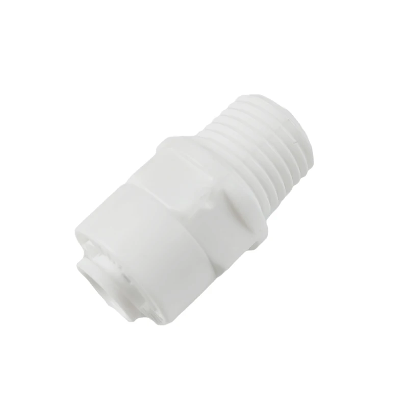 1/4' Male Straight  Quick Pushing Connection X 1/4' Male Thread White For RO Water System Misting Sprayer
