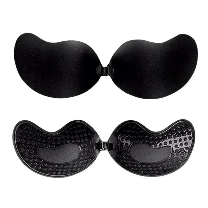 Self Adhesive Bra Nude Invisible Cover Bra Pad Sexy Strapless Breast Petals Mango Silicone Chest Stickers Lift Up Nude Bra
