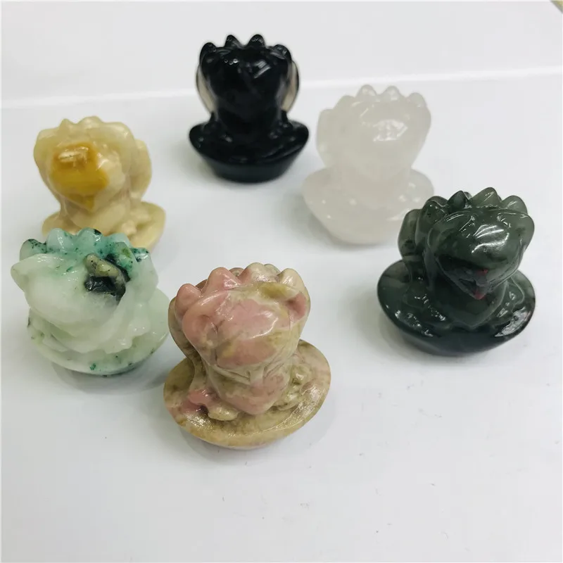 Wholesale Natural Hand Carved Smoky Quartz Crystal Statue Healing Crystal Stone Three-dimensional Fox Carving For Gifts