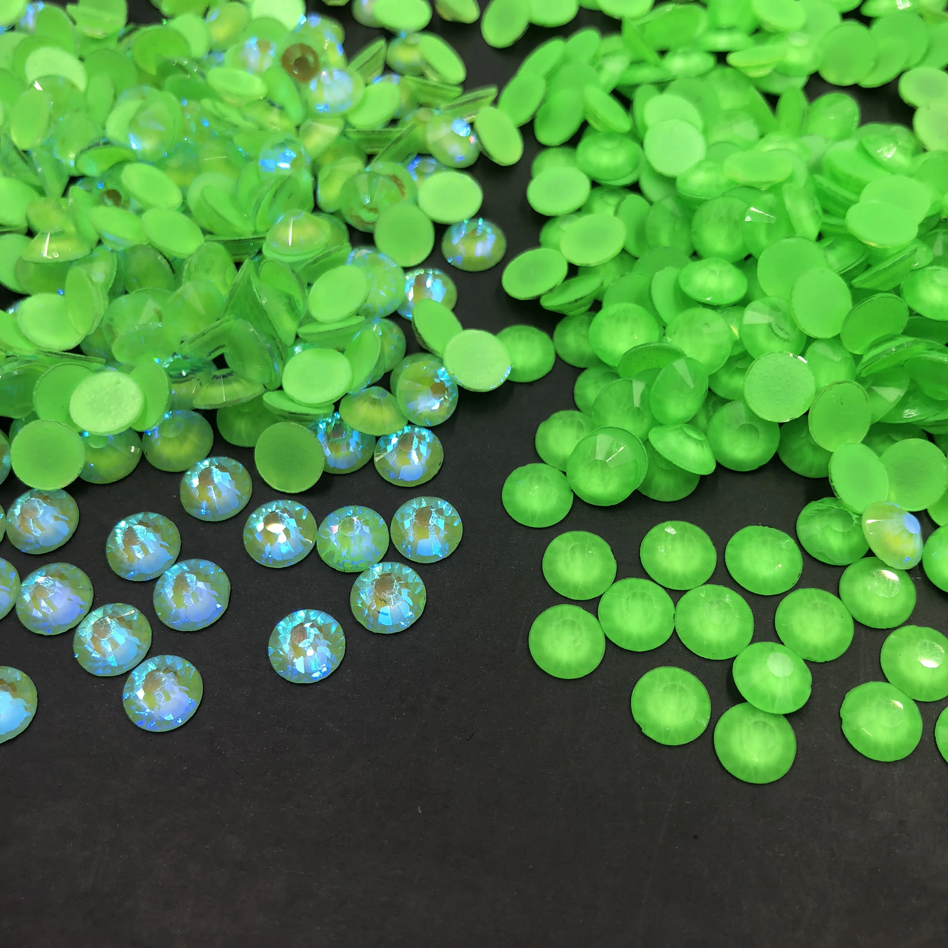 C&Y Nail Art Crystal Hot Bling Multi Color Rhinestone For Nails Green Neon Rhinestone