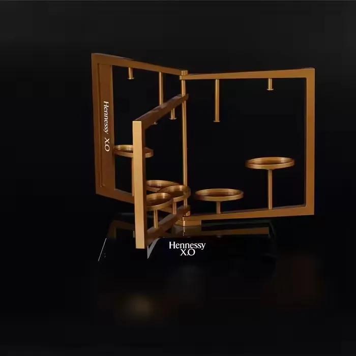 Special and fashionable acrylic bar display with different shapes