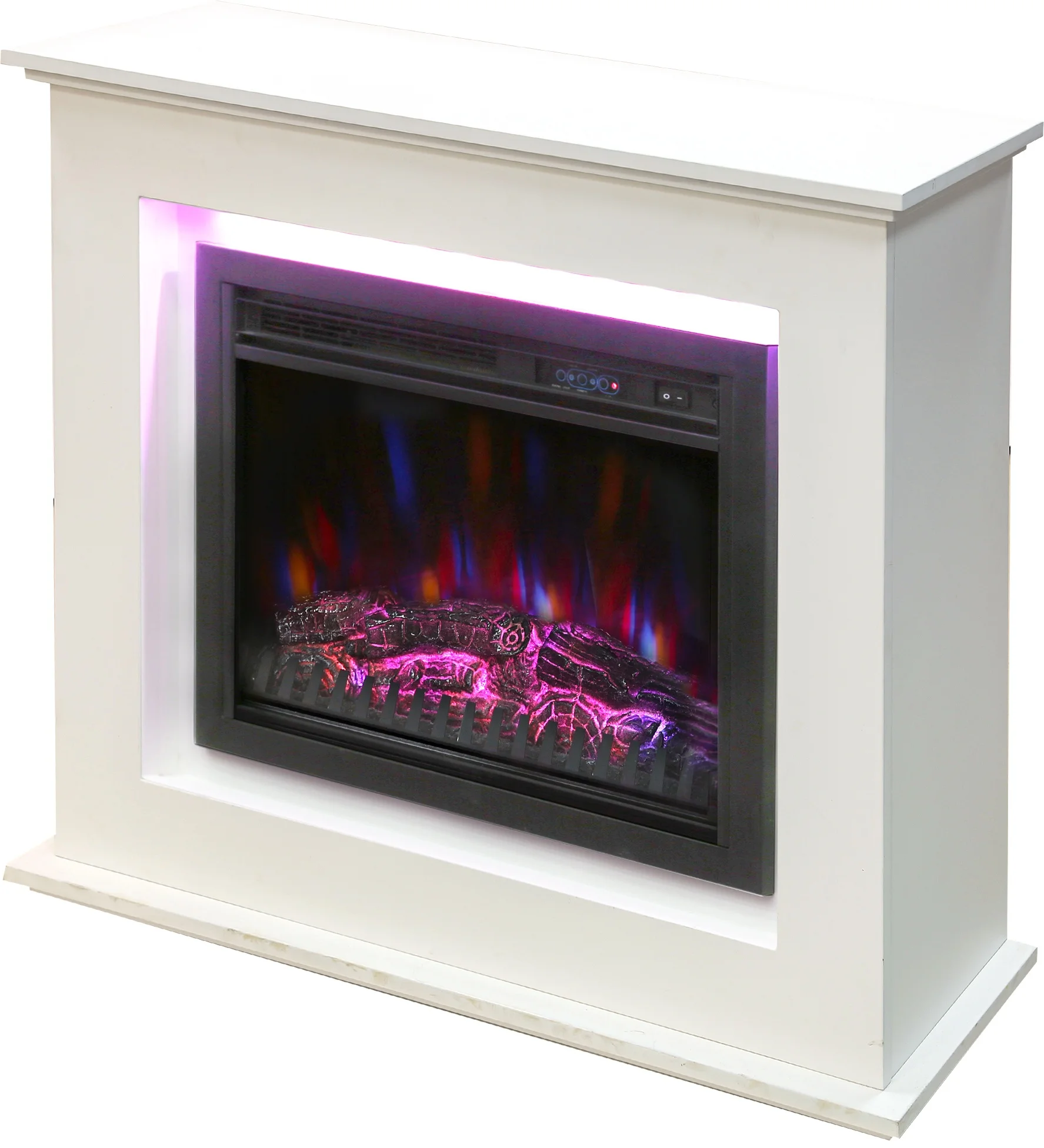 Freestanding indoor heater  Insert log flame effect electric fireplace mantel