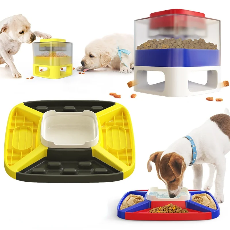 Dual Use Dog Feeder Cat Toy Spilled Food Dog Bowl