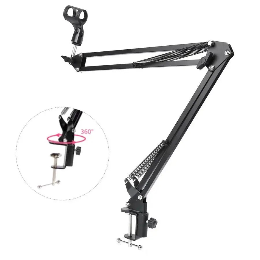 Профессиональный кронштейн для рамы, крепление на подвесную руку, настольный держатель, микрофон, материал, вращение на 360 градусов, аксессуары для музыкальных инструментов