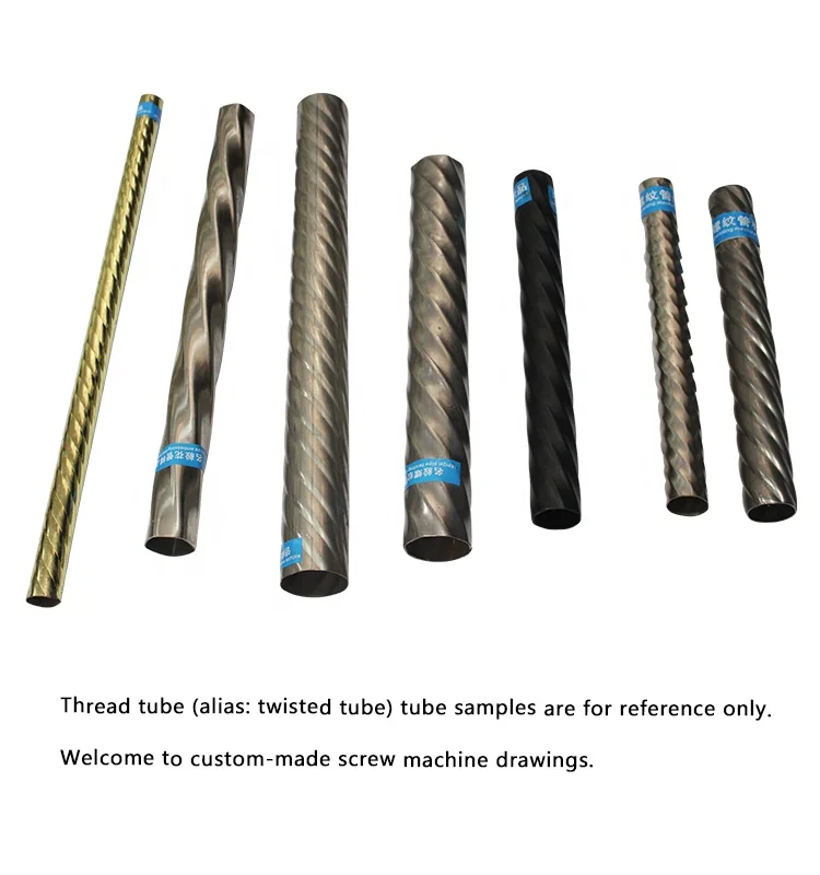 E50 Light Thread Machine Metal SS Iron Pipe Tube Twisting Machine For Decorative Furniture Hardware Equipment Hot Sales To India