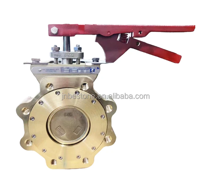 High Performance Butterfly Valve  Wafer double eccentric Metal seated brass material made in China