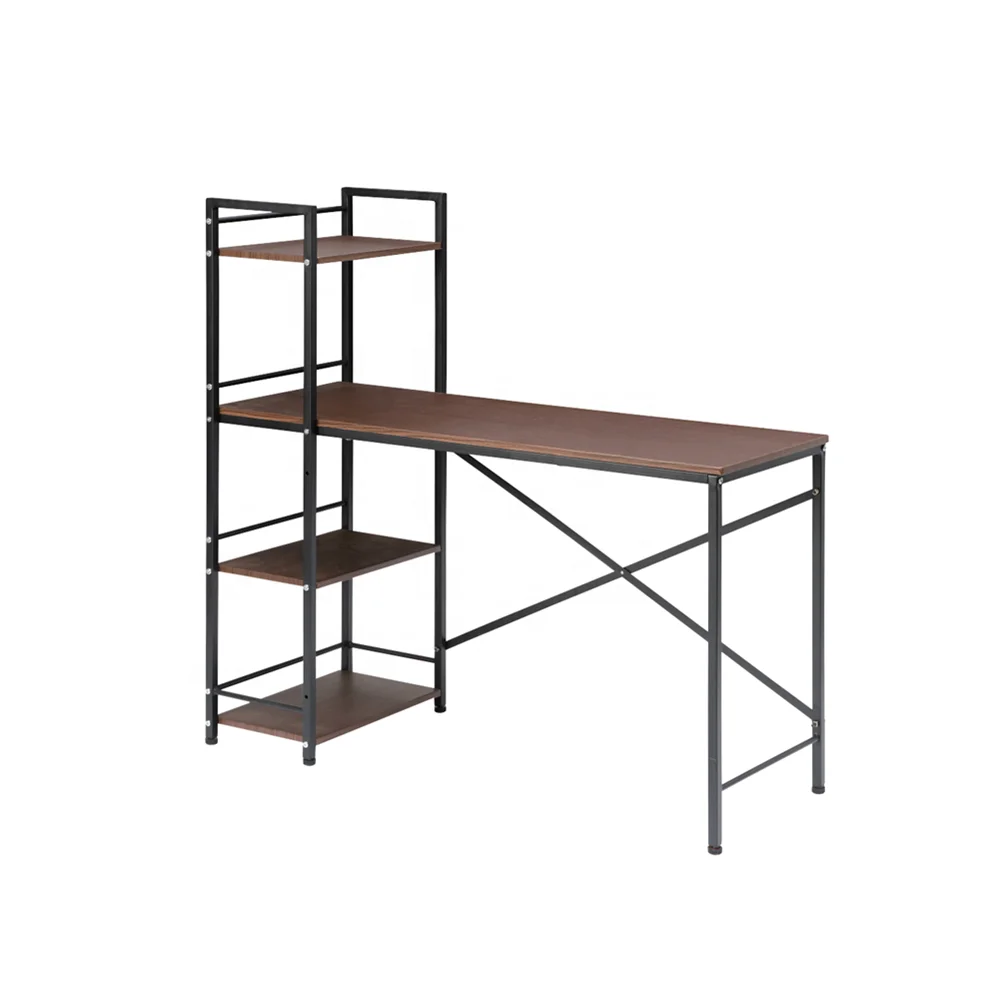 Modern Design  Wooden Home Office Computer Desk With Shelves Computer Desk With Shelf Study Desk With shelves 7791NK
