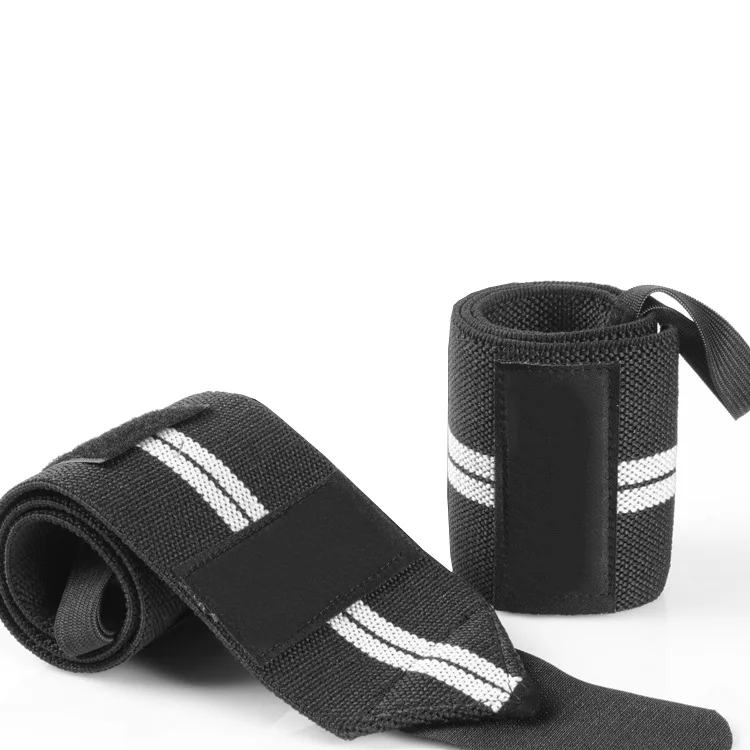 2023 Custom Logo Gym Fitness Fabric Cross Training Powerlifting Weight Lifting Wrist Strap Support Brace Wraps Wristband