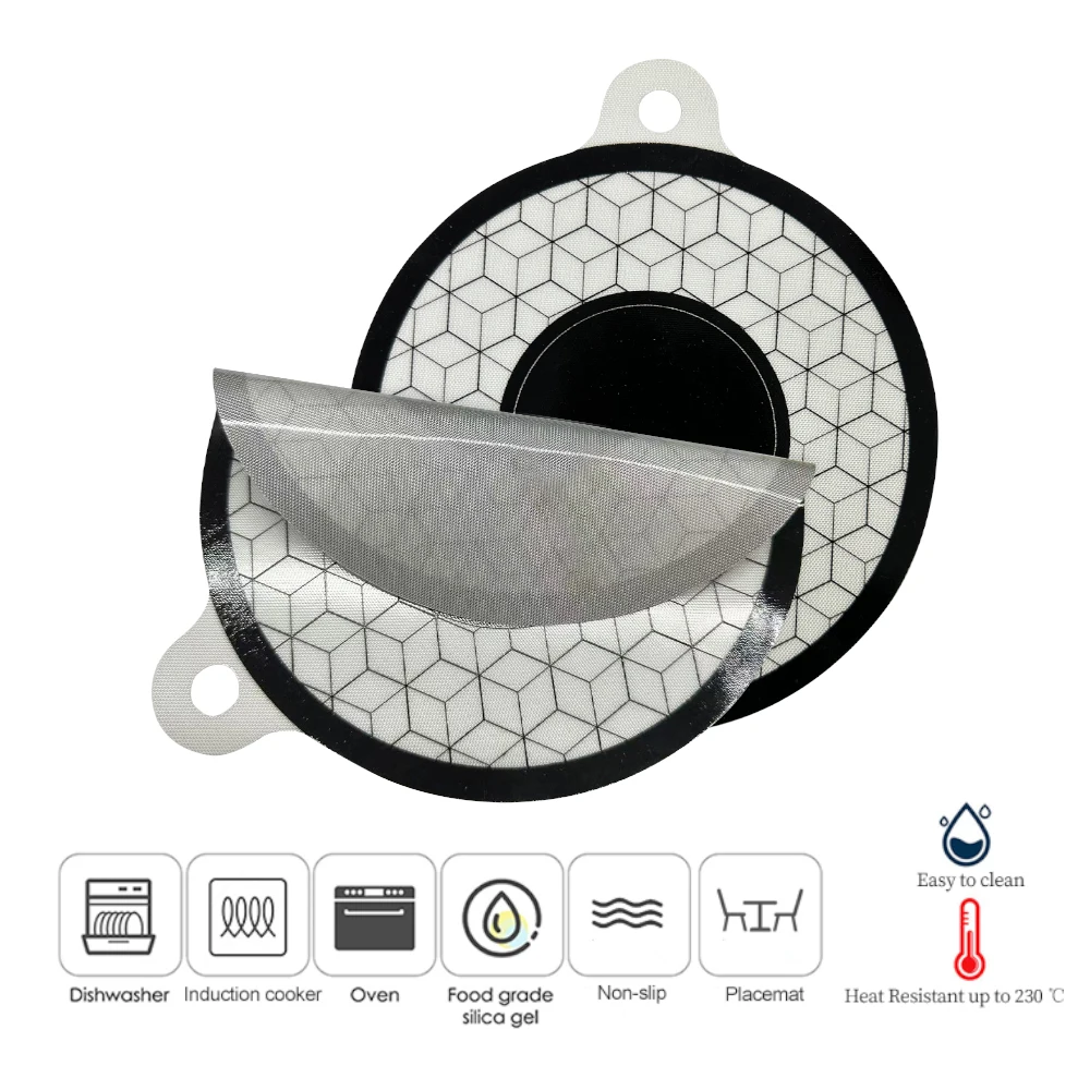 Food safe grade high selling oil and water proof silicone induction protection magnetic stove mat Kitchen Accessory