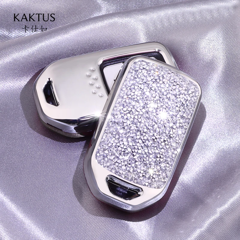 For Honda CRIDER JADE Accord Spirior CRV CIVIC Crosstour VEZEL XRV Car Key Case PC Diamond Crystalprotect Cover Car key shell