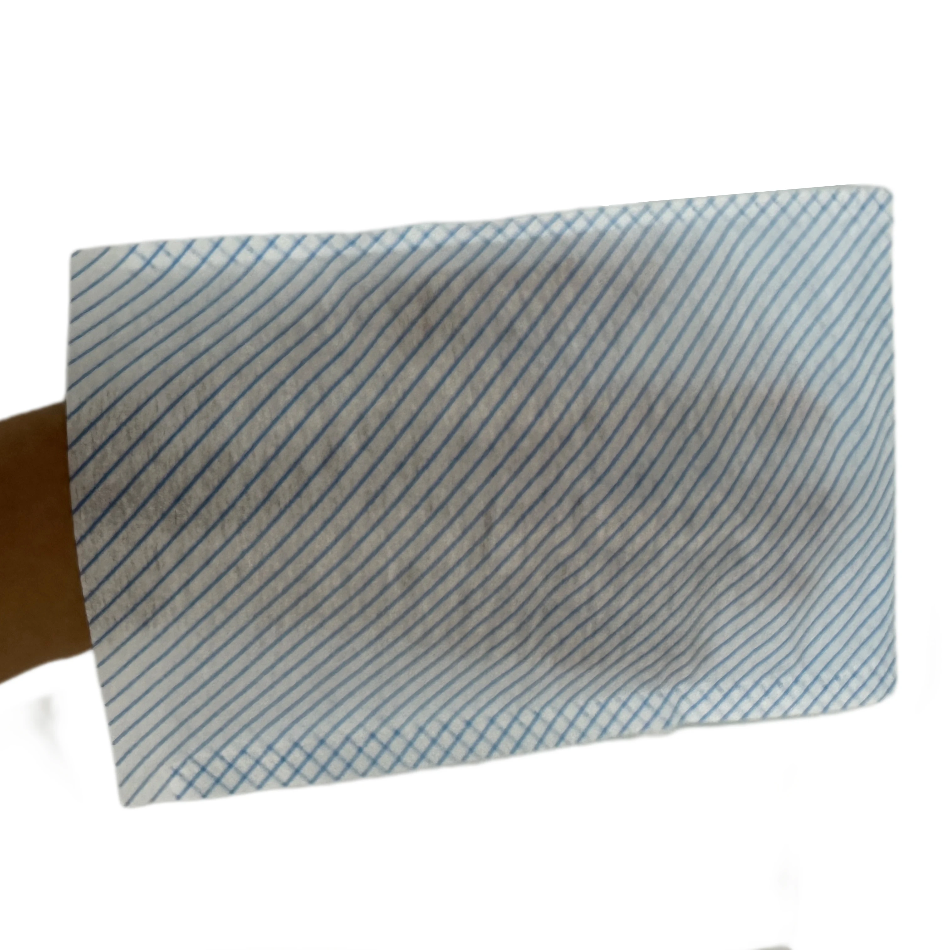 Impregnated Nonwoven Household Disposable Cleaning Glove adult patient bath glove wipes wet and dry glove wipe for hospital use