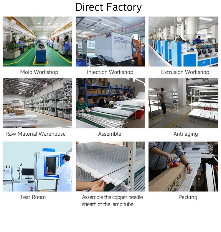 Warehouse Ce Rohs Erp 60Cm 120Cm 150Cm T8 Led Tubes 165 Lm/W Flicker Free Led Tube Light