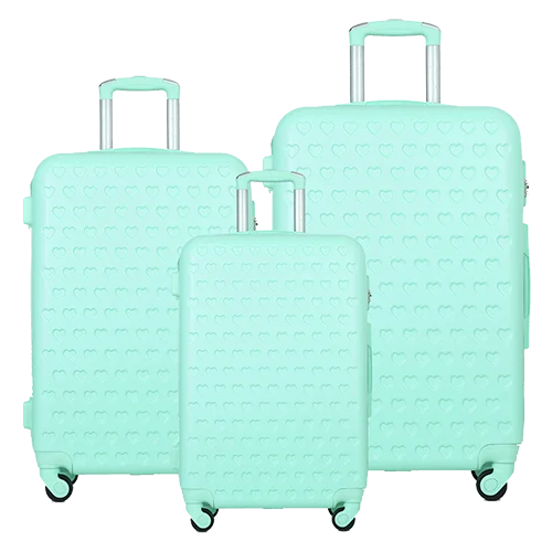 Factory Wholesale ODM/OEM Hard Shell  ABS 6 pcs/set Cosmetic and Luggage Trolley Suitcase  Sets