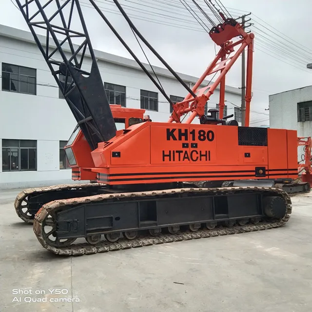 Marvelous Condition Used Crawler Crane Hitachi KH180 Original Japanese Production 50 Ton Construction Equipment Hitachi KH180